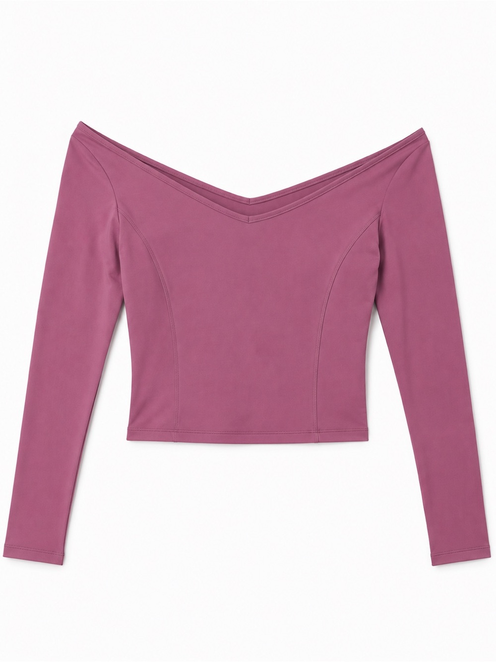 lululemon athletica Off-Shoulder Long Sleeve Crop Size 6